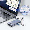 1 till 11 USB-C dockningstation för tre monitorer 2xHDMI 4K60Hz 1xDP4K60Hz  DP87W Thunderbolt 3/4 DisplayLink