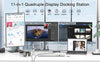 1 till 11 USB-C dockningstation för tre monitorer 2xHDMI 4K60Hz 1xDP4K60Hz  DP87W Thunderbolt 3/4 DisplayLink