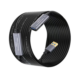 Aktiv 20m USB3.1 förlängningskabel 5Gbps USB A hane till hona för Xbox, PS5, Oculus, skrivare, scanner, Playstation, VR USB Extension Cable