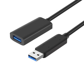 Aktiv 5m USB3.2 10Gbps USB-A förlängningskabel  för Xbox, PS5, Oculus, skrivare, scanner, Playstation, VR USB Extension Cable