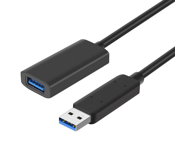 Aktiv 5m USB3.2 10Gbps USB-A förlängningskabel  för Xbox, PS5, Oculus, skrivare, scanner, Playstation, VR USB Extension Cable