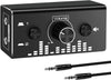 Bi-Directional 3,5 mm jack ljudswitch 2 in 1 ut / 1 in 2 ut analog tyst stereoljud switch med volymkontroll