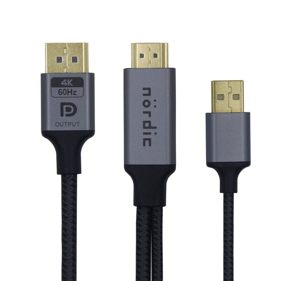 HDMI to Displayport adapter 3m 4K60Hz 18Gbps