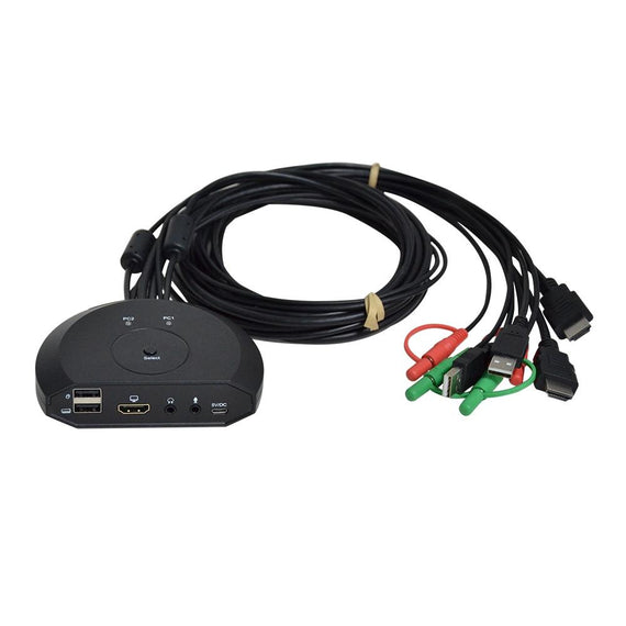 KVM switch 2 till 1 HDMI 2.0 4K60Hz