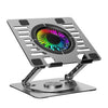 NÖRDIC Laptop stand with RGB fan and 2 ports USB HUB rotating base