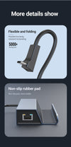 USB-C 1 till 6 Dockningsstation för Steam Deck, HDMI 2.0 4k60Hz, RJ45, USB-A 3.0 5 Gbps, 100W USB-C PD