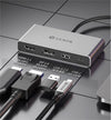USB-C 1 to 4 Docking station 1xDP8K30Hz 1xHDMI8K30Hz 1xUSB-C PD 100W 1xUSB-A 2.0