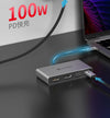 USB-C 1 to 4 Docking station 1xDP8K30Hz 1xHDMI8K30Hz 1xUSB-C PD 100W 1xUSB-A 2.0
