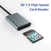 USB-C Kortläsare SD Express 7.1 NVMe PCIe 3.1x1 985Mbps, USB 3.2 Gen 2 10Gbps