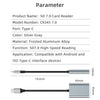 NÖRDIC USB-C Kortläsare SD Express 7.1 NVMe PCIe 3.1x1 985Mbps, USB 3.2 Gen 2 10Gbps