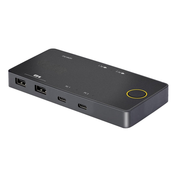 Dockningsstation och KVM-switch 2 till 1 USB-C till HDMI, 4K60Hz, 2x USB-A, 2x USB-C PD 100W
