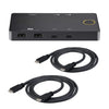 Dockningsstation och KVM-switch 2 till 1 USB-C till HDMI, 4K60Hz, 2x USB-A, 2x USB-C PD 100W