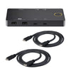 NÖRDIC Dockningsstation och KVM-switch 2 till 1 USB-C till HDMI, 4K60Hz, 2x USB-A, 2x USB-C PD 100W