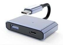 USB-C hub 2ports 1xUSB-A 3.0 5Gbps 1xUSB-C