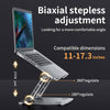 bärbarställ för upp till 17" justerbar höjd notebookställ laptopstativ dark grey