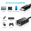 USB-A OTG till USBC 3.1 Gen 1 adapter aluminium 50cm svart USB-C OTG Kabel