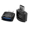 USB-A 3.1 OTG hona till USB C hane adapter 5Gbps Aluminium grå synk och laddning OTG USB-C adapter