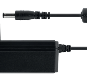 DELTACO Nätadapter, 100-240V AC 50/60 Hz till 12V DC, 3A, 1,5m kabel, svart