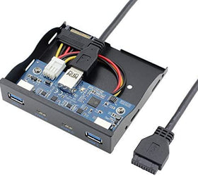 NÖRDIC  3,5" Floppy frontpanel 2xUSB-C 5Gbps 2xUSB3.0 20pin kontakt