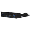 3,5" Floppy frontpanel 2xUSB-C 5Gbps 2xUSB3.0 20pin kontakt