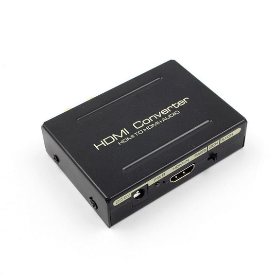 HDMI Audio Extractor 1xHDMI ingång till 1xHDMI 4K i 30 Hz, 1xToslink och 2xRCA utgång