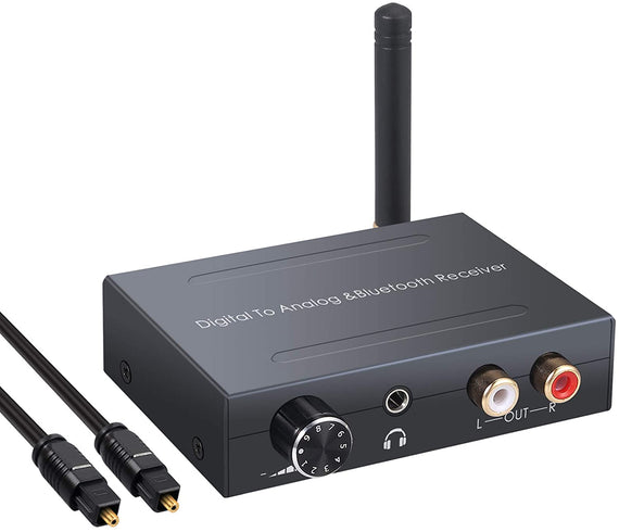 DAC 192KHz Digital till Analog konvertor med bluetooth headphone förstärkare