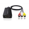 NÖRDIC HDMI till AV 3xRCA CVBS kompositvideo adapter med ljud, upplösning upp till 1080p 1m