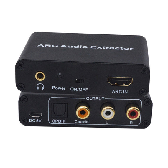 HDMI ARC till RCA SPDIF Toslink Coaxial och stereo HDMI ARC Konvertare DAC