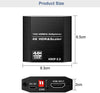 HDMI Splitter 1 till 2 4K 60Hz HDCP2.2 18Gbps HDMI kablar i bilder ingår ej