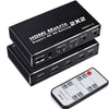 NÖRDIC Matrix HDMI switch 2 till 2 HDMI 2.0 4K 60Hz HDCP1.4 3D YUV 4:2:0