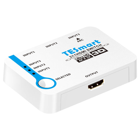 HDMI Switch 3 till 1 stöd för 4K 30Hz Full HD1080P 3D ARC 10,2Gbps