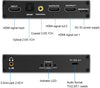 HDMI splitter 1 till 2 med Audio Extractor 4K60Hz HDCP2.3 HDR10 Toslink SPDIF+Coaxial+3,5mm audio
