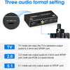 HDMI splitter 1 till 2 med Audio Extractor 4K60Hz HDCP2.3 HDR10 Toslink SPDIF+Coaxial+3,5mm audio