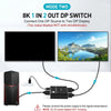 8K30Hz Displayport  switch 2 till 1 och splitter 1 till 2, 4K120hz