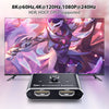 8K60Hz HDMI Switch 2 till 1 och splitter 1 till 2 4K120Hz 48Gbps
