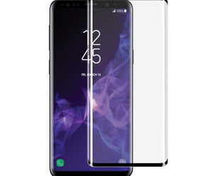 SKS-106 Skärmskydd för Samsung Galxy S9+ 3D Böjd glas Härdat glas 9H
