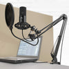FIFINE T669 USB Mikrofonkit med kondensator mikrofon, bordsstativ popfilter stötfäste ljudkabel och tripod kompatibel med PS5