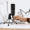 FIFINE T669 USB Mikrofonkit med kondensator mikrofon, bordsstativ popfilter stötfäste ljudkabel och tripod kompatibel med PS5