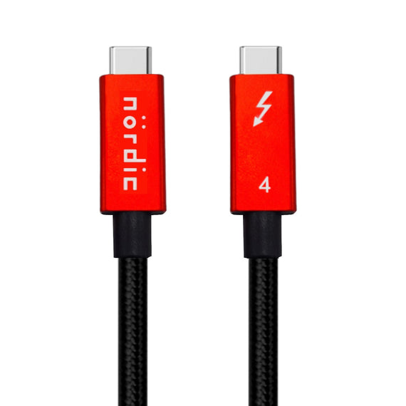1m Thunderbolt 4 USB-C kabel 40Gbps 100W laddning 8K video kompatibel med USB 4 och Thunderbolt 3