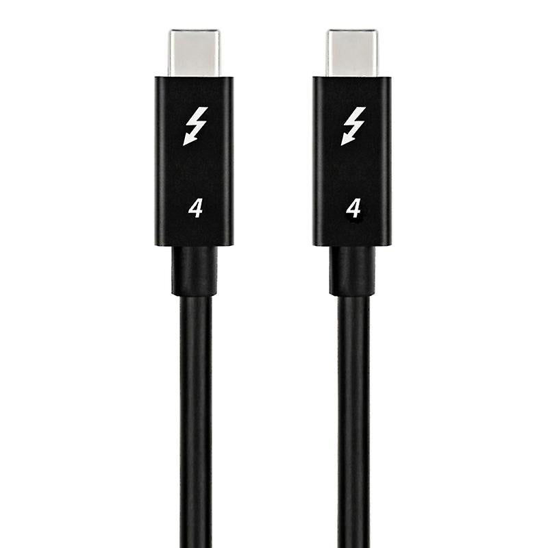 50cm Thunderbolt 4 USB-C kabel 40Gbps 100W laddning 8K video kompatibel med USB 4 och Thunderbolt 3