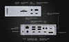 CalDigit TS4 1 till 18 USB-C Docking station kompatibel med Thunderbolt 4 och 3, USB4 stöd för M1 och M2