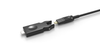 NÖRDIC 10m HDMI 2.0 AOC aktiv Fiberkabel, 5 i 1 med löstagbara adaptrar HDMI, DVI, USB-C, DP och HDMI-D