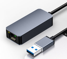 USB-A till 2,5Gbps LAN Adapter 15cm kabel aluminium
