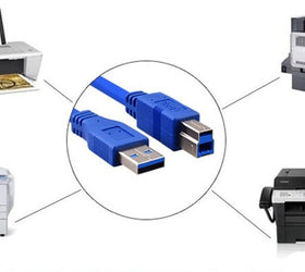 NÖRDIC USB 3.1 kabel 1m USB A till USB B USB Super Speed skrivarkabel