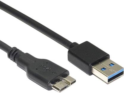 USB 3.1 kabel USB A till USB Micro B 1m svart