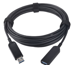 NÖRDIC 10m Aktiv AOC Fiber kabel 10Gbps USB 3.1 A hane till USB3.1 A hona USB 3.1 förlängningskabel