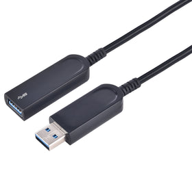 NÖRDIC 10m Aktiv AOC Fiber kabel 10Gbps USB 3.1 A hane till USB3.1 A hona USB 3.1 förlängningskabel