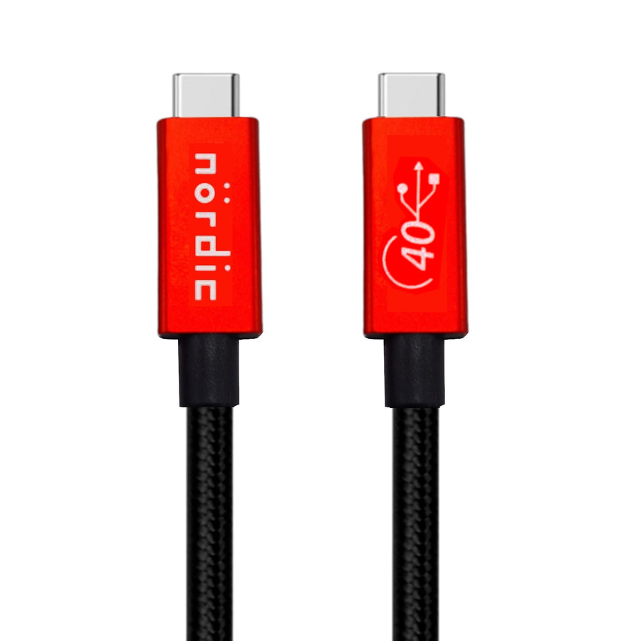 USB4 kabel 50cm 40Gbps data 8K video PD 100W kompatibel med Thunderbolt 3
