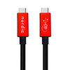NÖRDIC USB4 kabel 1,5m 40Gbps data 8K video PD 100W kompatibel med Thunderbolt 3
