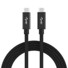 NÖRDIC USB4 kabel 2m 40Gbps data 8K video PD 100W kompatibel med Thunderbolt 3